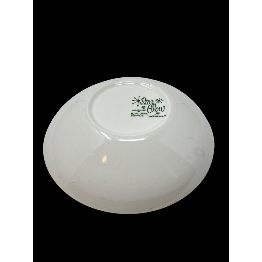 Atomic Royal China Star Glow MCM Serving Bowl Starburst Design 8 8/7 in READ - Picture 2 of 5